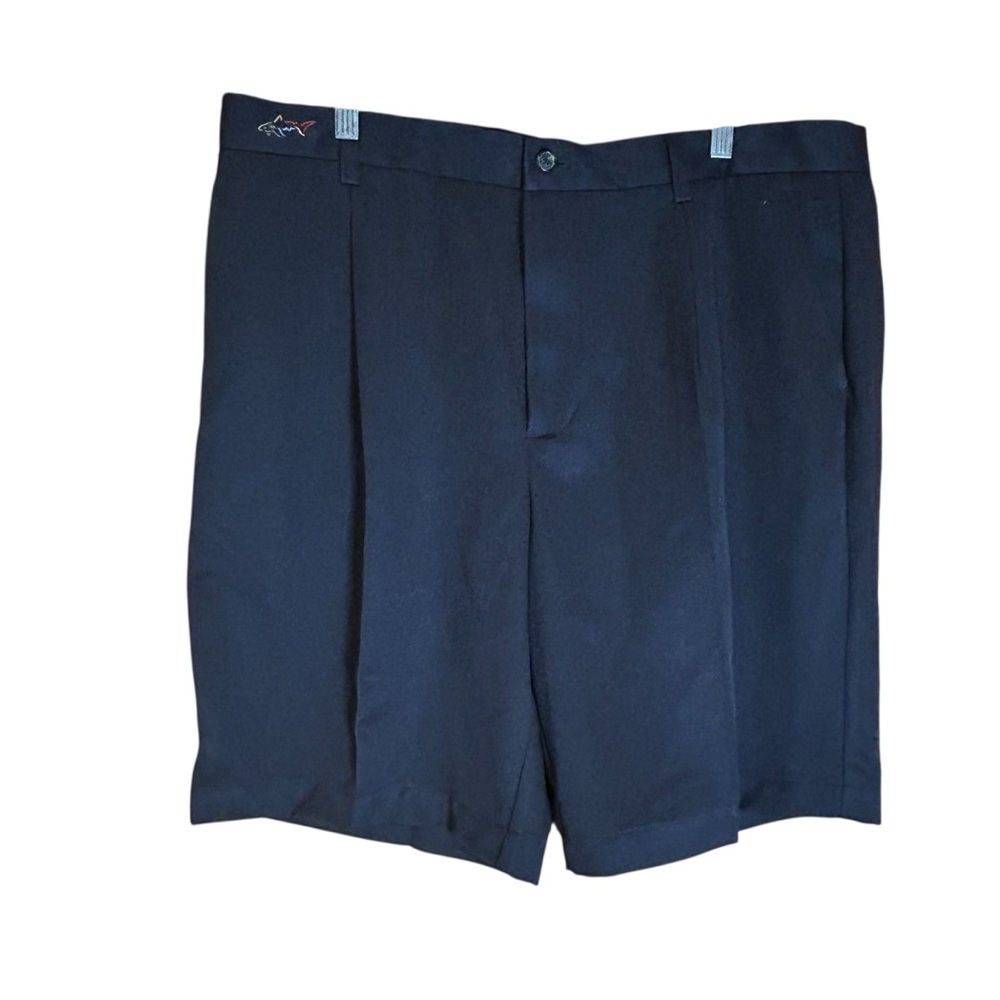 Greg Norman Men’s Golf Shorts Size 38 Black Pleated Front Microfiber Performance